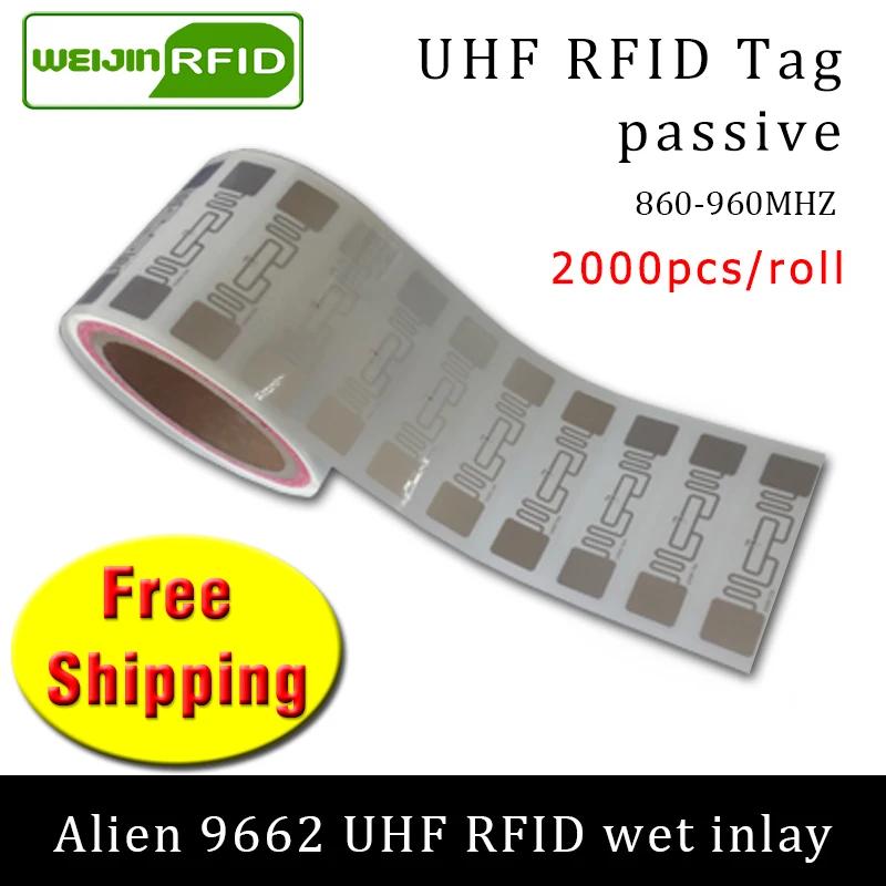RFID ± UHF ƼĿ ܰ 9662 EPC6C  η 915m868m higs3 2000pcs    Ÿ  RFID ̺